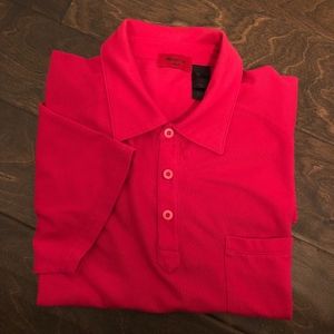 Claiborne Deep Pink SS Polo